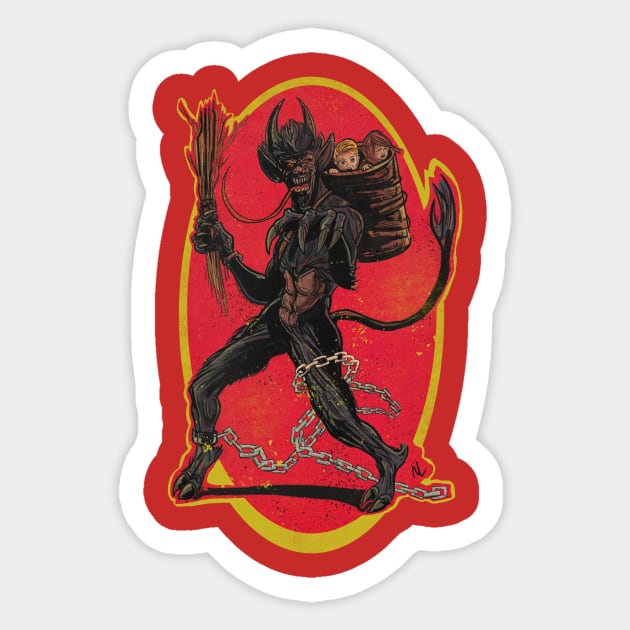 Krampus Sticker by SinisterRex